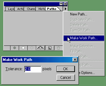   Paths Palette 